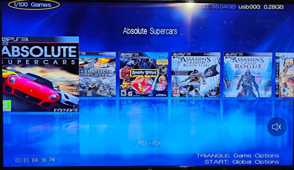 Memorie externa (USB), 100 jocuri PS3, GTA V, FIFA/FC 24, Minecraft