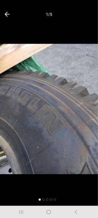 vând anvelope Michelin XZL 395/85R20 complete, cu jante