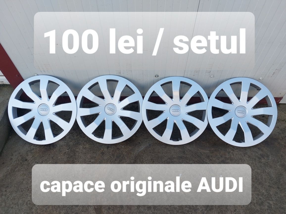 Capace pentru jante de tabla pe 15 originale AUDI