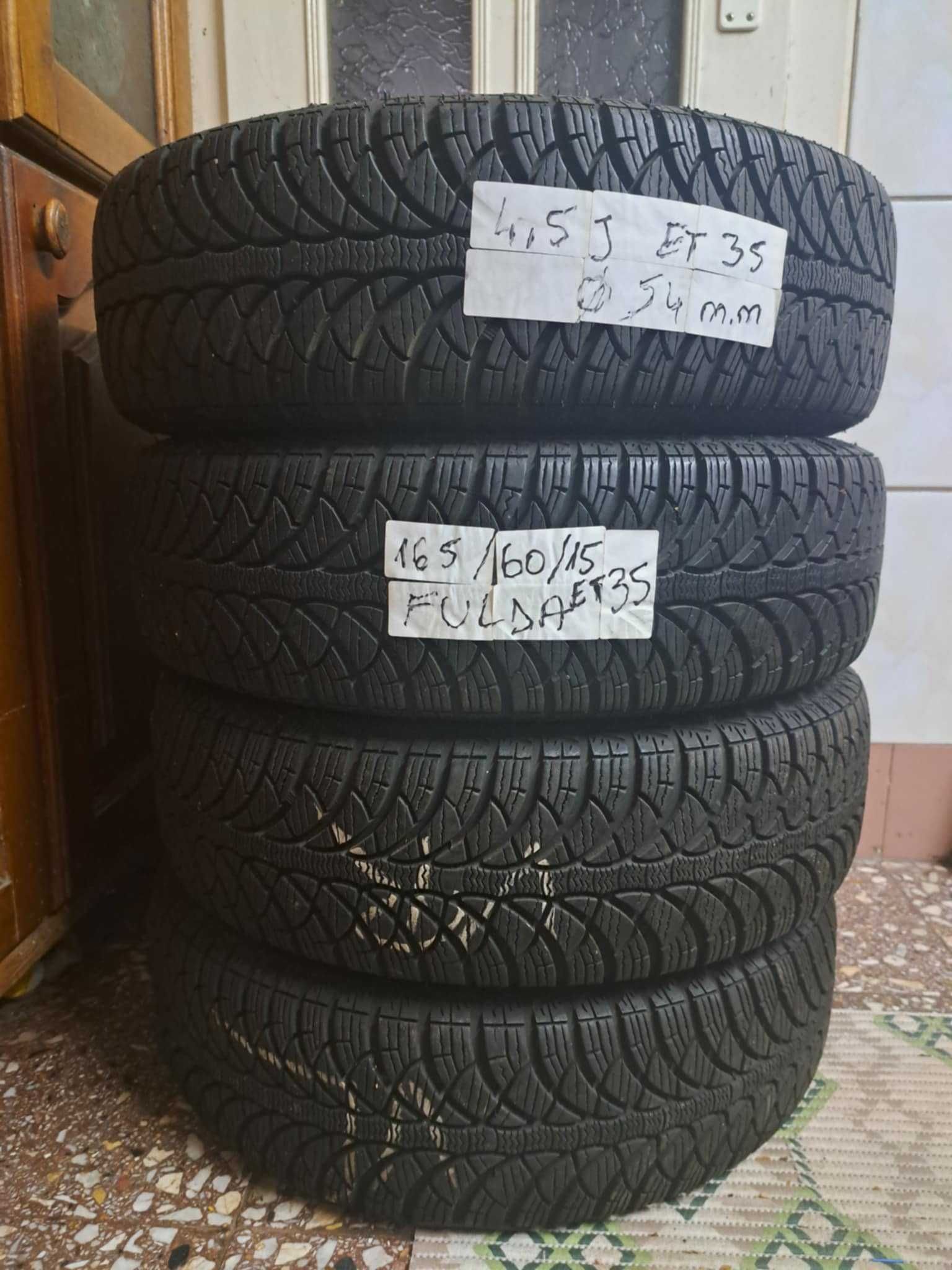 jante citroen c 1  4x100 iarna 165 60 15 fulda toyota aigo peugeot 107