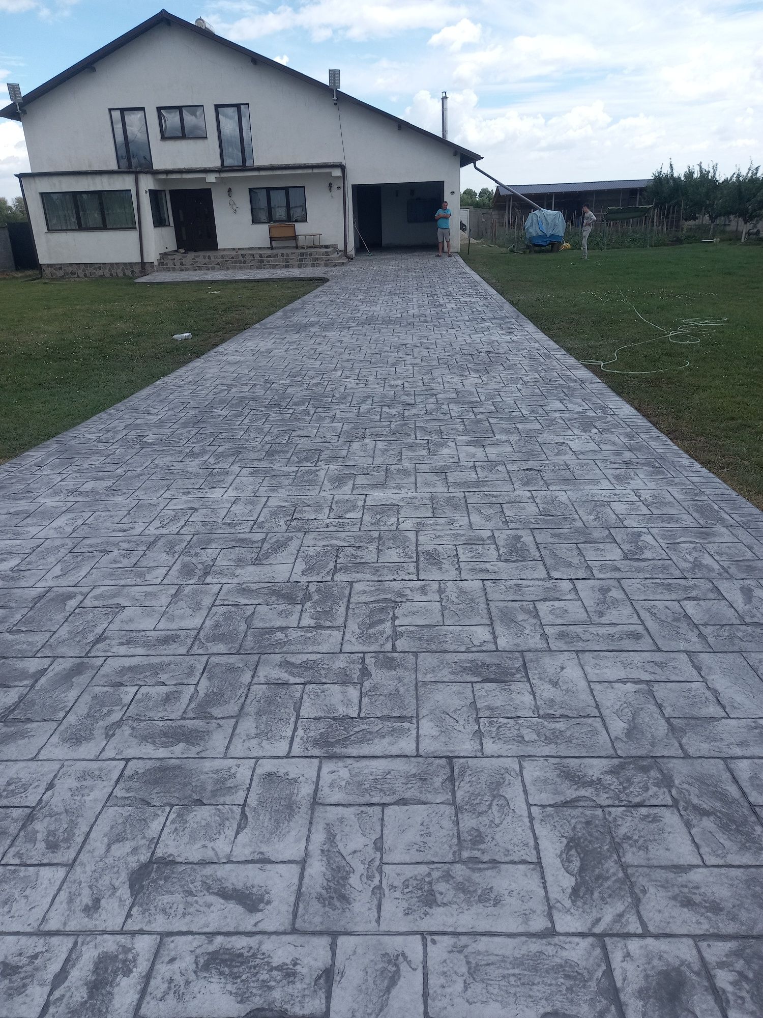 Beton amprentat și elicopterizat
