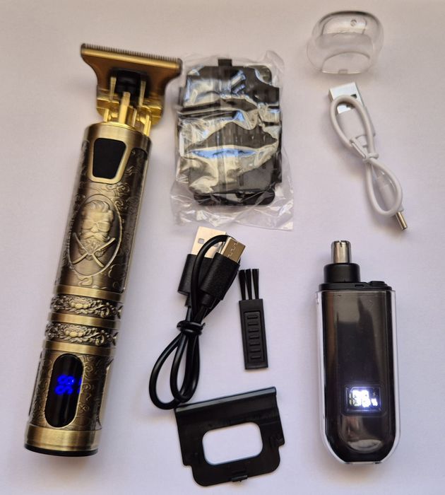 Mașină de tuns/bărbierit reîncărcabilă+trimmer absolut noi