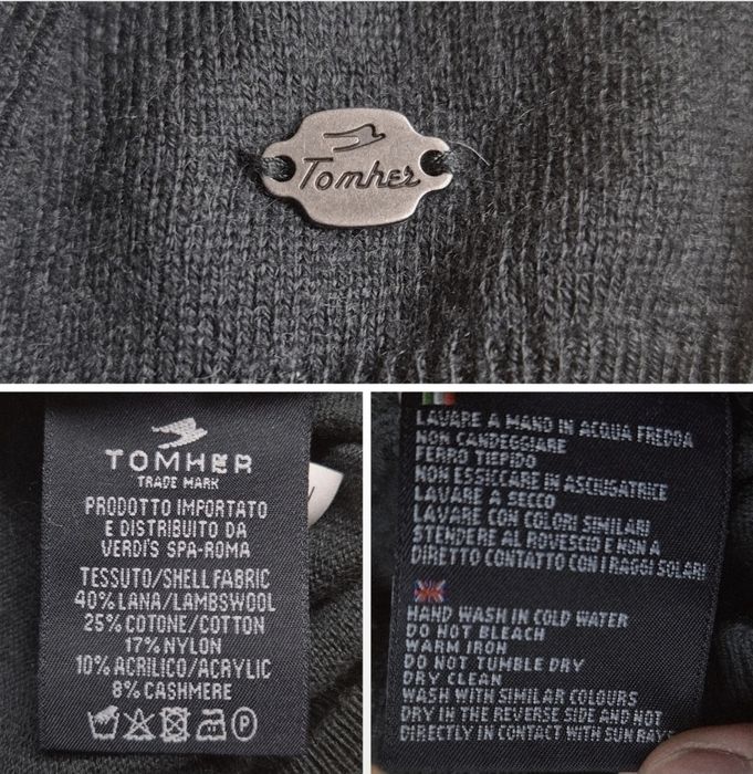 Pulover Bărbătesc Tomher Original - XL - Lână & Cașmir - Verde Închis