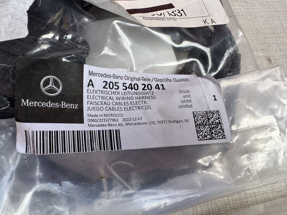 Cablaj/instalație senzori parcare Mercedes W213 W253 W177 W166 W205