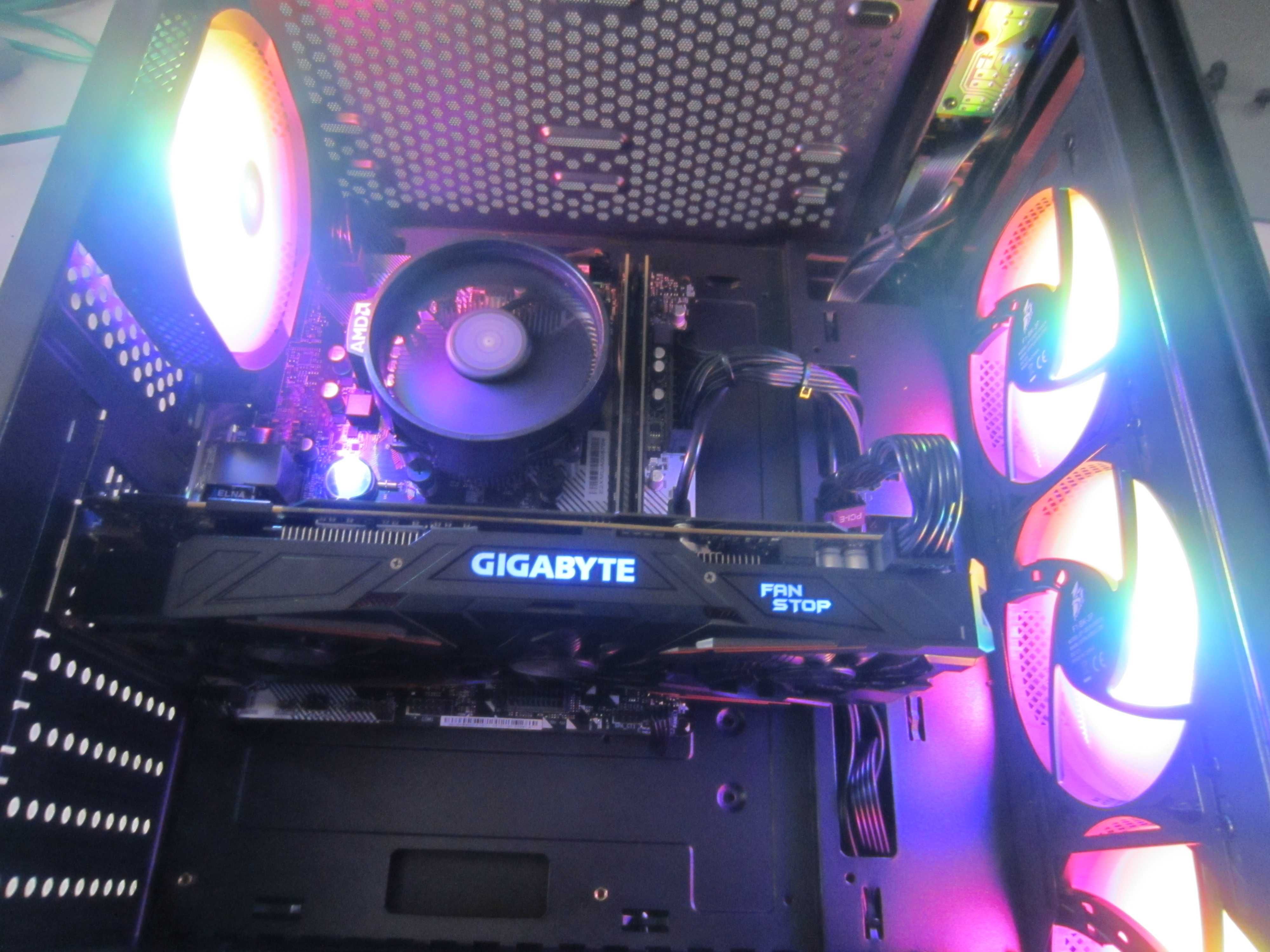 Гейм Ryzen 5 2600, 16GB с GB G1 GTX1070  , 250GB SSD, 1TB HDD