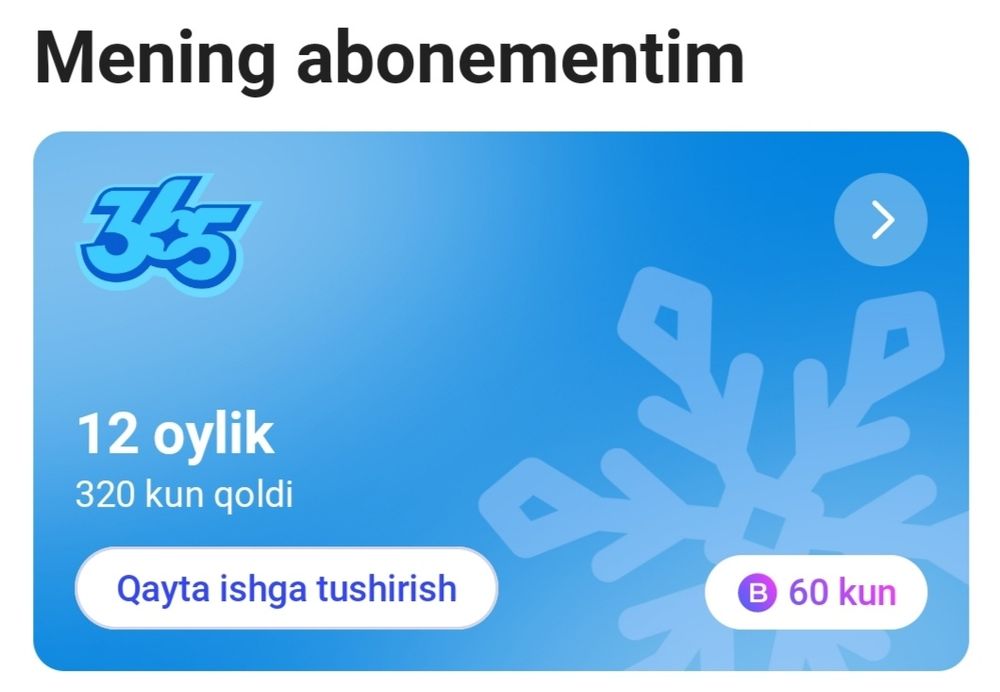 1 Fit abonoment sotiladi