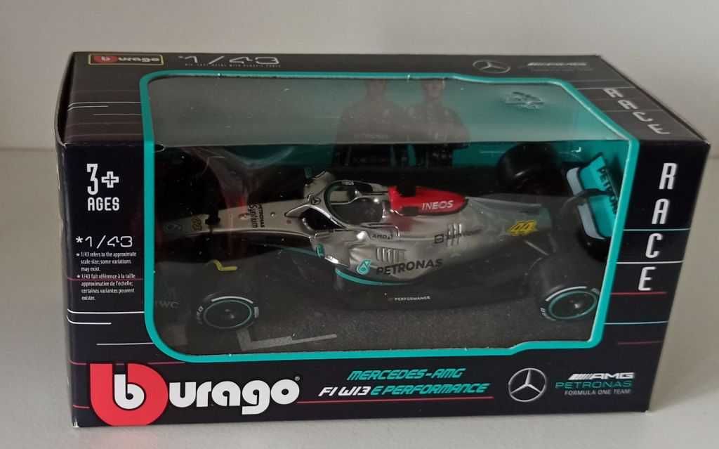 Macheta Mercedes AMG W13 Hamilton Formula 1 2022 - Bburago 1/43 F1