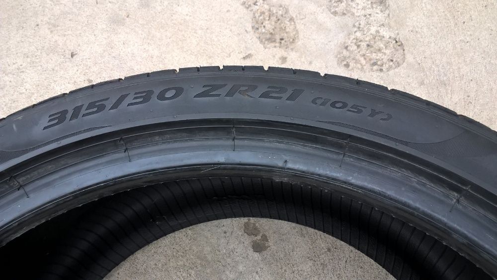 Doua anvelope de vara 315 30 21 pirelli p zero cu 6,5 mm dot 2019