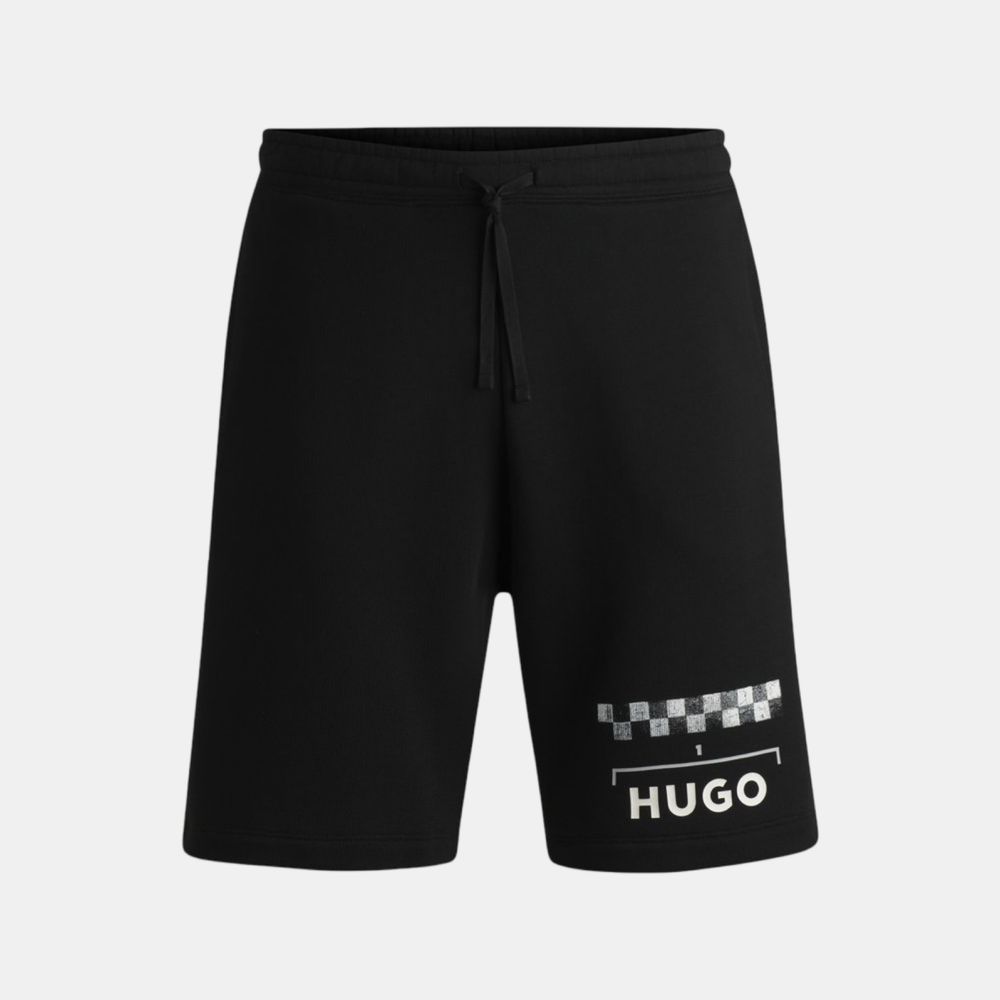 Оригинални мъжки памучни къси панталони Hugo Dortie Racing Series