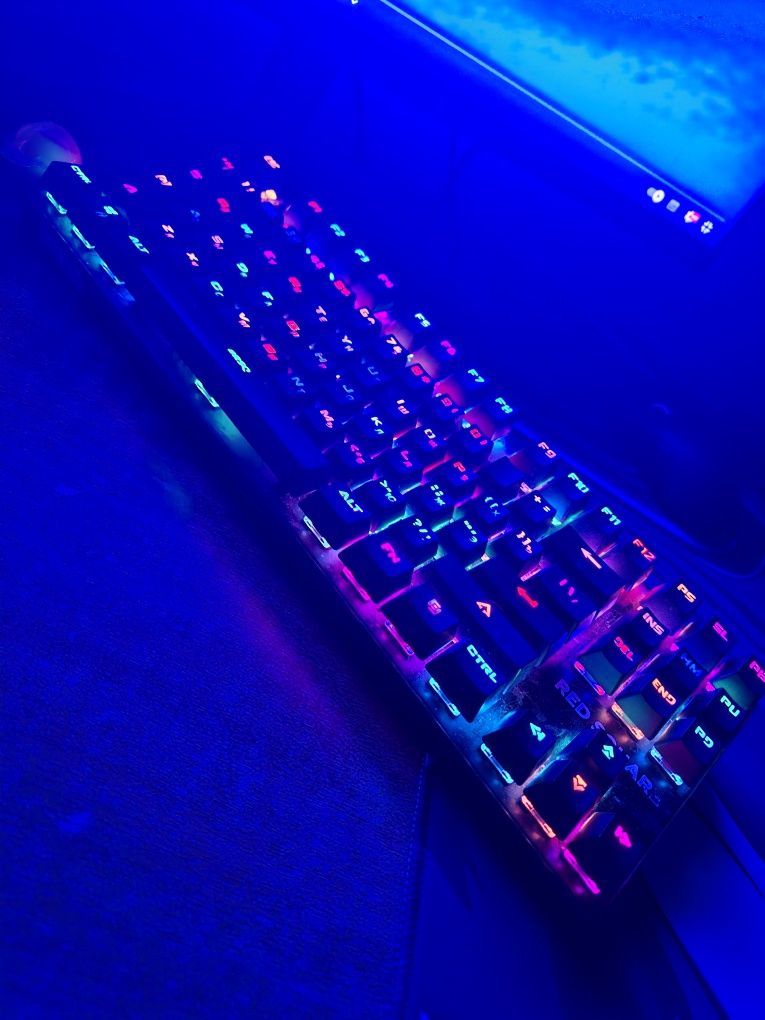 Red Square TKL Skeleton, игровая клавиатура на красных свичах