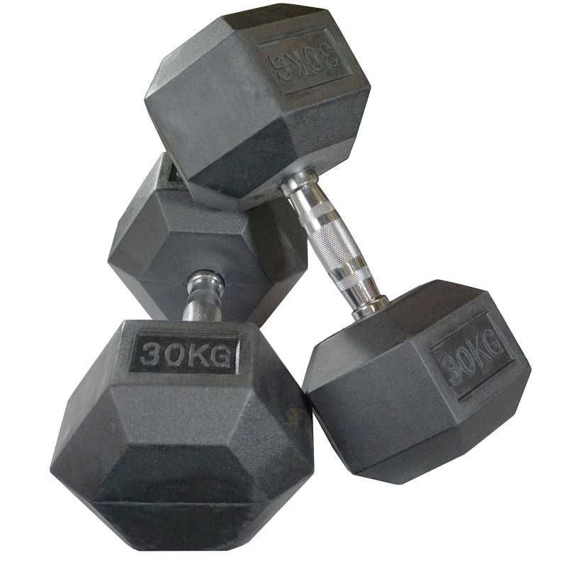 Дъмбели Хекс Pro , Фиксирани Гири HEX 2 × 30 кг, Dumbbells