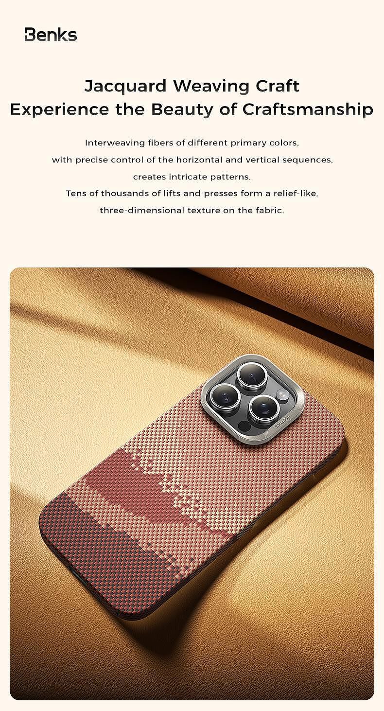 Кейс benks etui magnetic golden tide kevlar 600d за iphone 16 pro