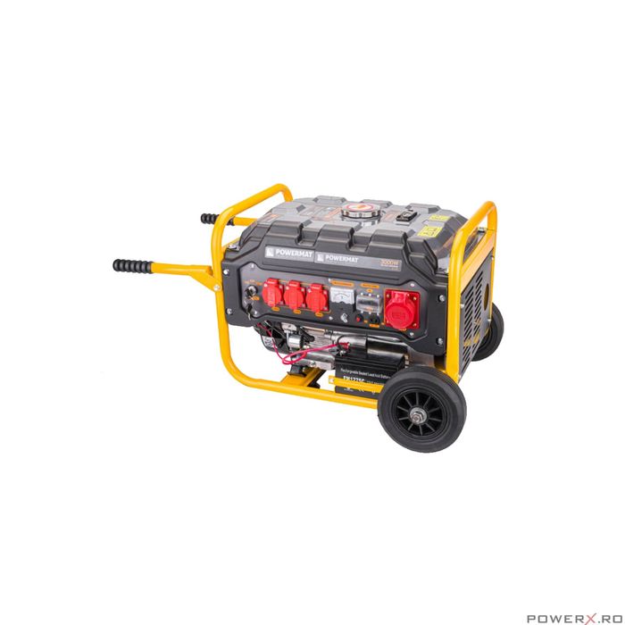 Generator de curent pe benzina 3 kw, 2 in 1, monofazic si trifazic,
