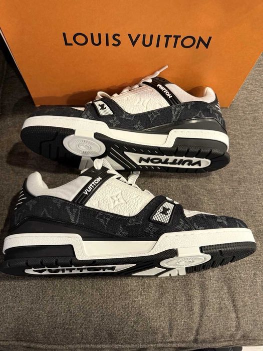 Adidasi Louis Vuitton Trainer Black&White
