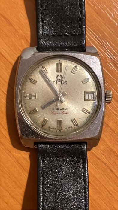 Ceas Titus funcțional mecanic super Luxe colecție vechi 21 jewels