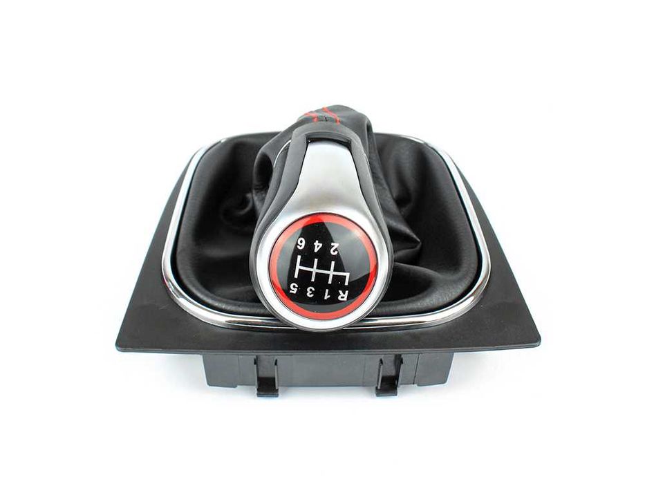 Топка скоростен лост маншон червен шев VW Golf 5 6 Jetta EOS Scirocco