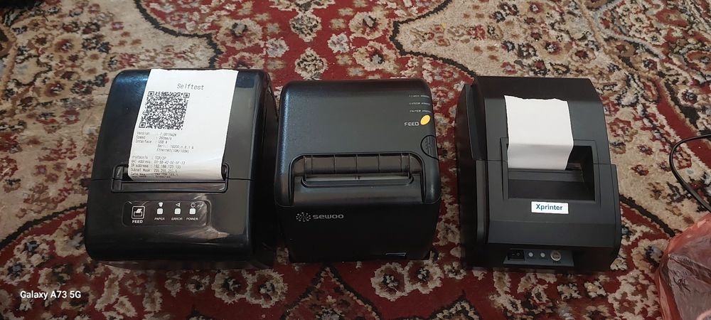 XPrinter Chek aparatla XP 58 SLK TS400 xp s260 madelari bor
