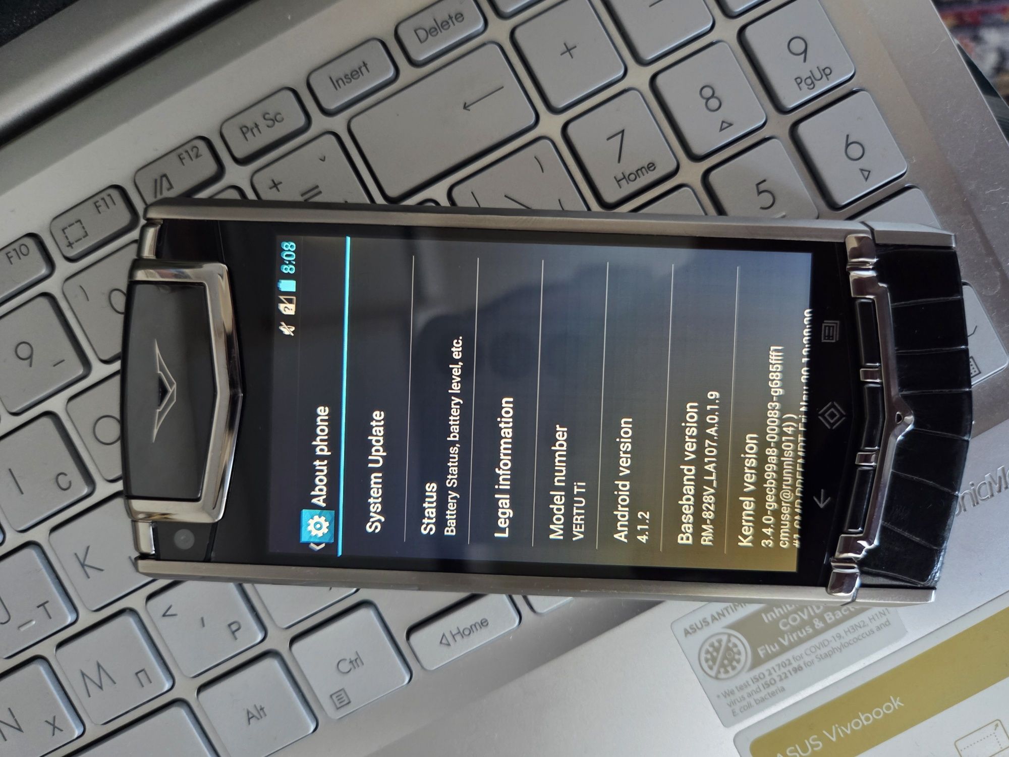 Vertu TI Touch Black Alligator 64GB