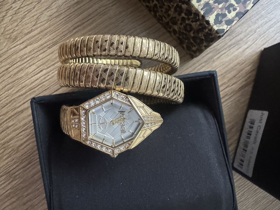 Ceas Just Cavalli nou cu cutie auriu