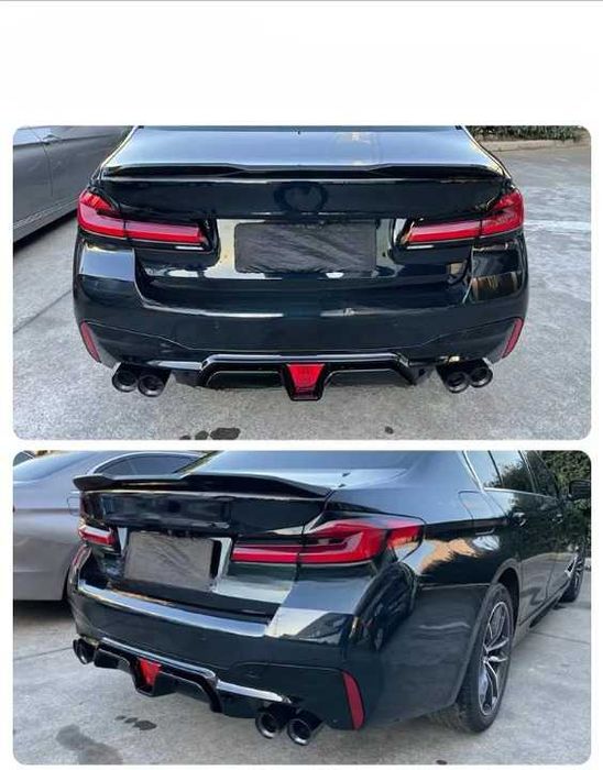 Difuzor cu LED Bara Spate M Performance CS Style BMW G30 G31, 2018-22