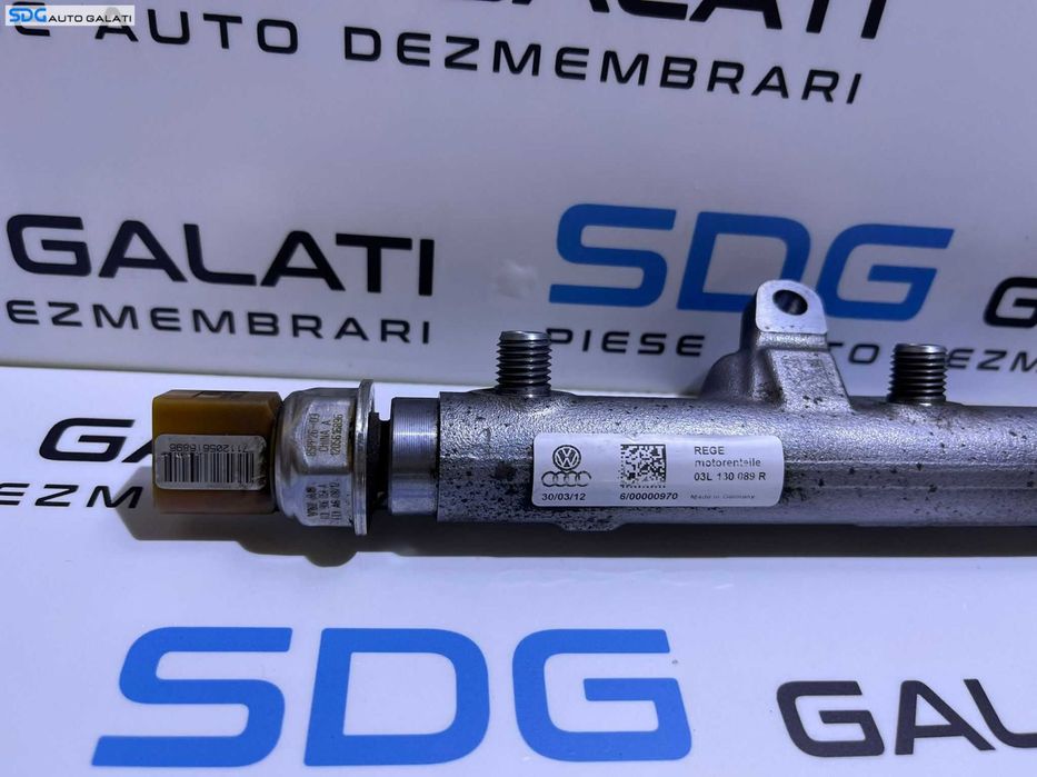 Rampa Presiune Injectoare cu Senzor Senzori Regulator Skoda Rapid 1.6 TDI 2012 - 2022 Cod 03L130089R 03L130764B 03L906054A