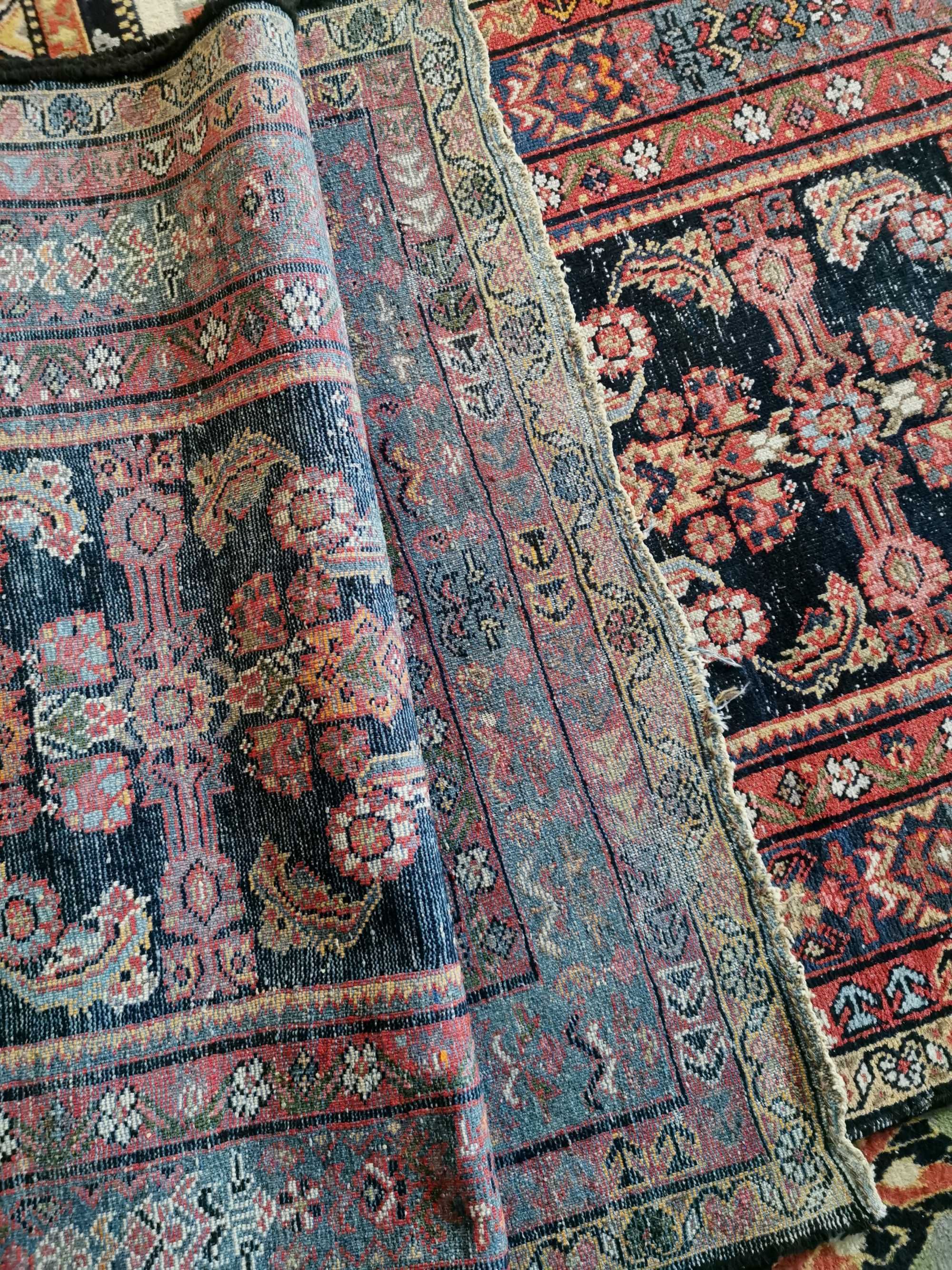 Covor oriental vechi Azerbaidjan 400x108 cm – lână, manual