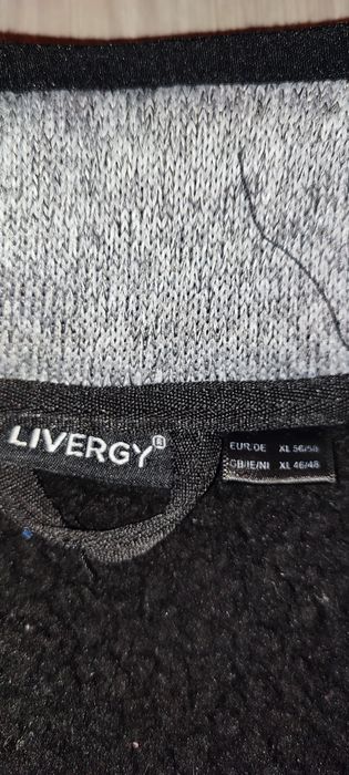 Cardigan fleece, Livergy, gri antracit, mărime XL, nou