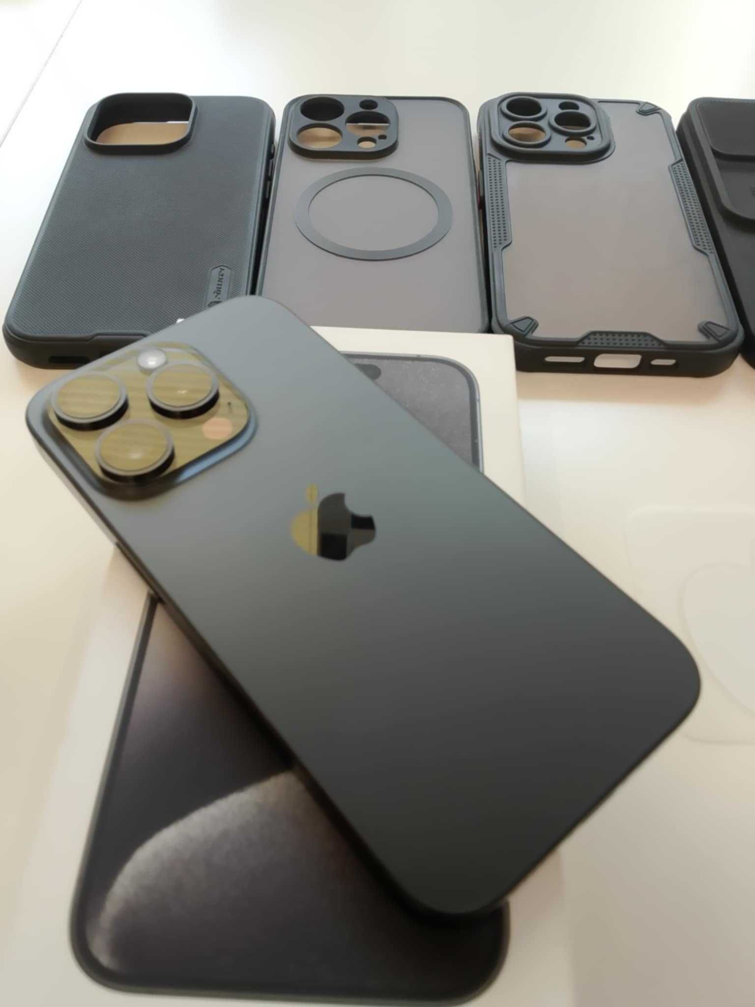 iPhone 15 Pro 128GB Черен титан – Отлично състояние