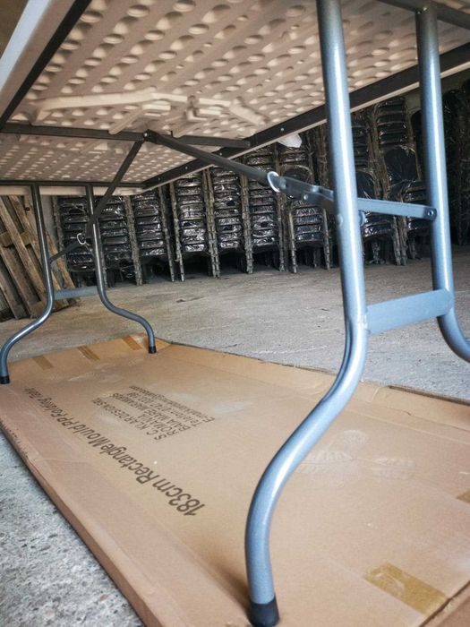 Masa dreptunghiulara, plastic, pliabila, catering, nunti, evenimente