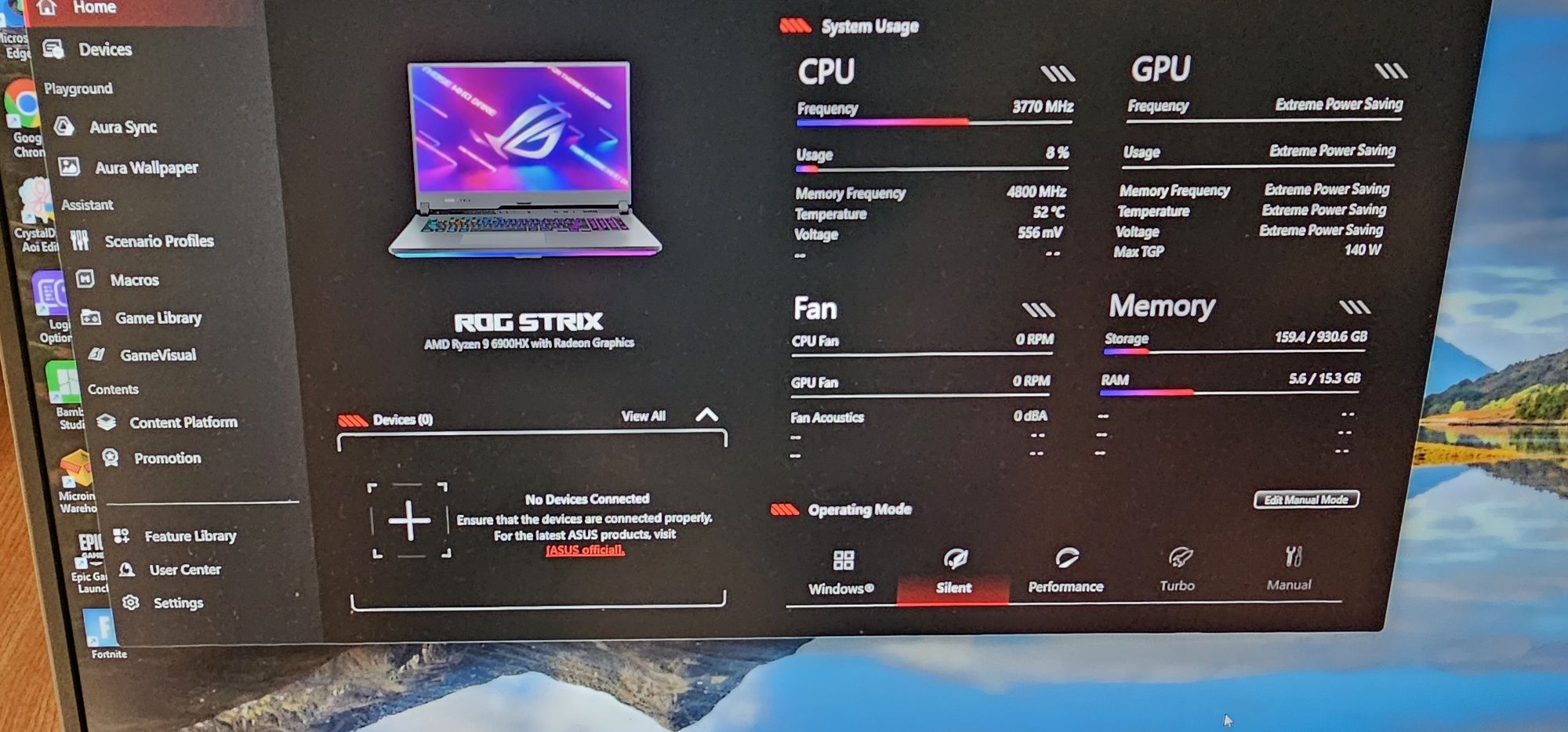 Gaming laptop Геймърски лаптоп Asus ROG Strix G713RM 17.3 инча