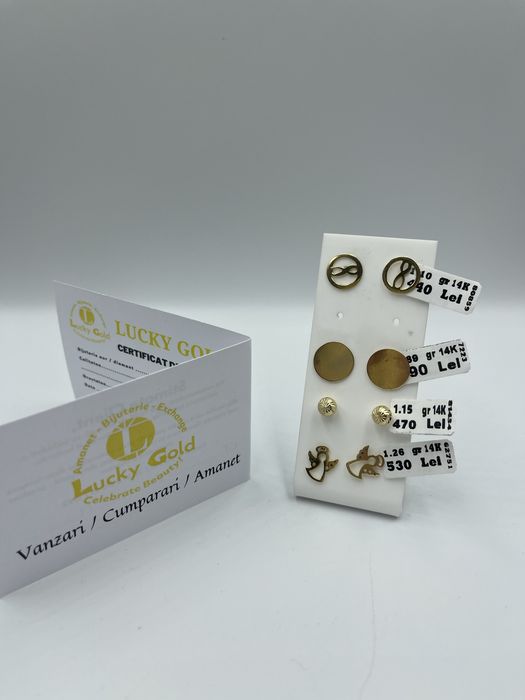 Cercei de Aur 14k - Diferite modele