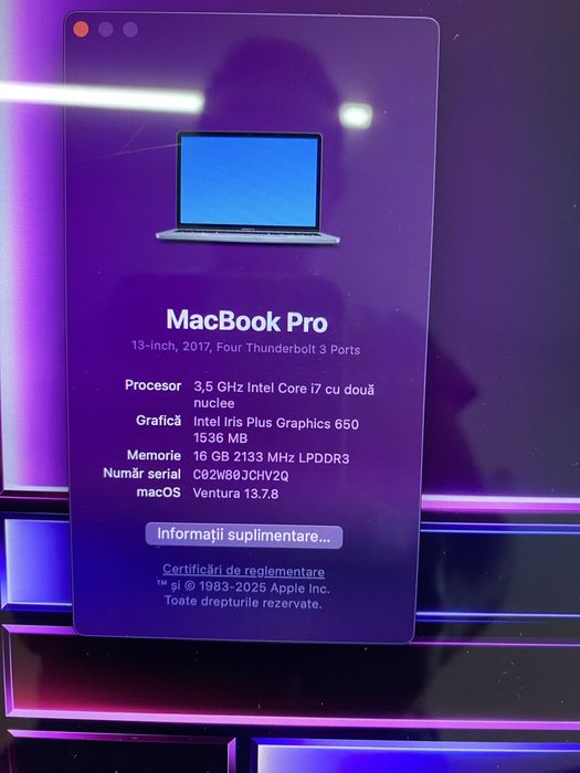 MacBook Pro 13 in stare foarte buna!