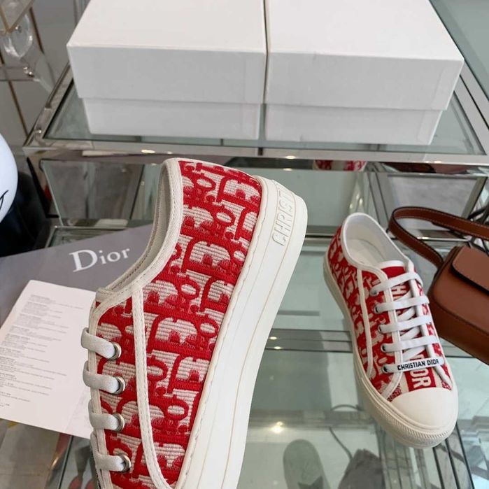 Adidasi tenisi Christian Dior Walk'n'Dior red, marimi 35-40, Premium