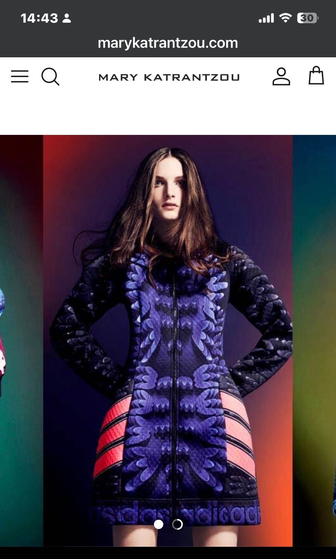 Adidas MARY KATRANTZOU дизайнерска рокля / яке