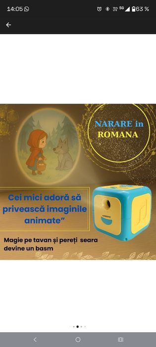 Proiector cu povesti