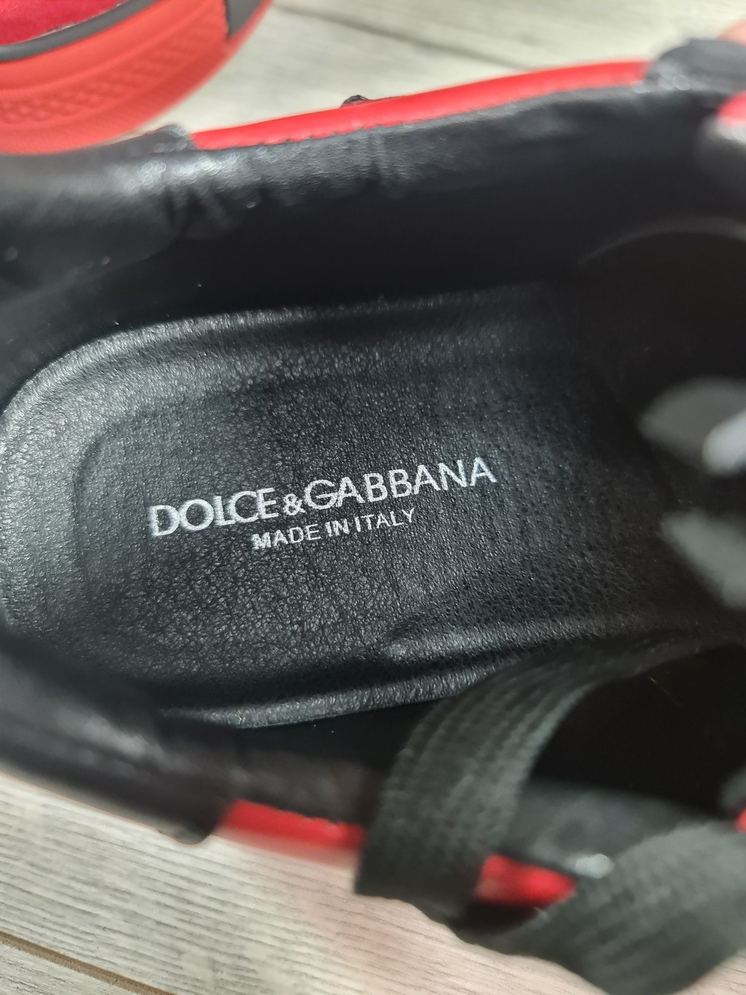 Sneakers-Dolce&Gabanna-Rosu-Noi-Transp-Gratuit-Breloc-LV+Parfum-Cadou