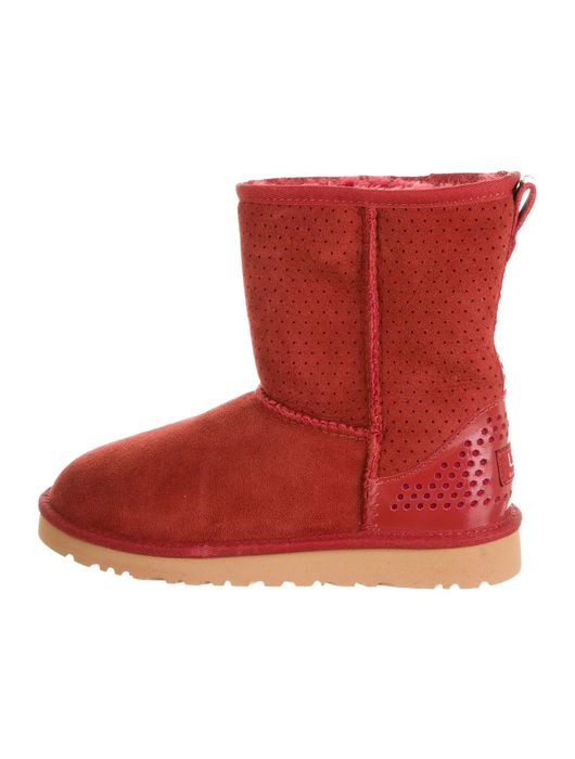 Cizme UGG SUA piele intoarsa rosii rosu marimea 35.5 - 36 - 799 RON