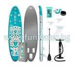 Надуваем падълборд FunWater TIKI paddle board SUP НОВ в кашон