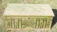 1881 Еврейски голям дървен сандък за вещи