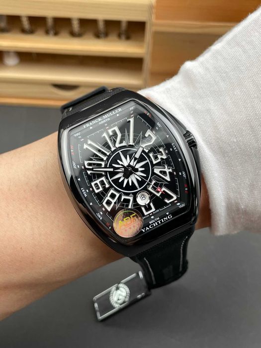Ceas Franck Muller V45 Black Steel Black Dial
