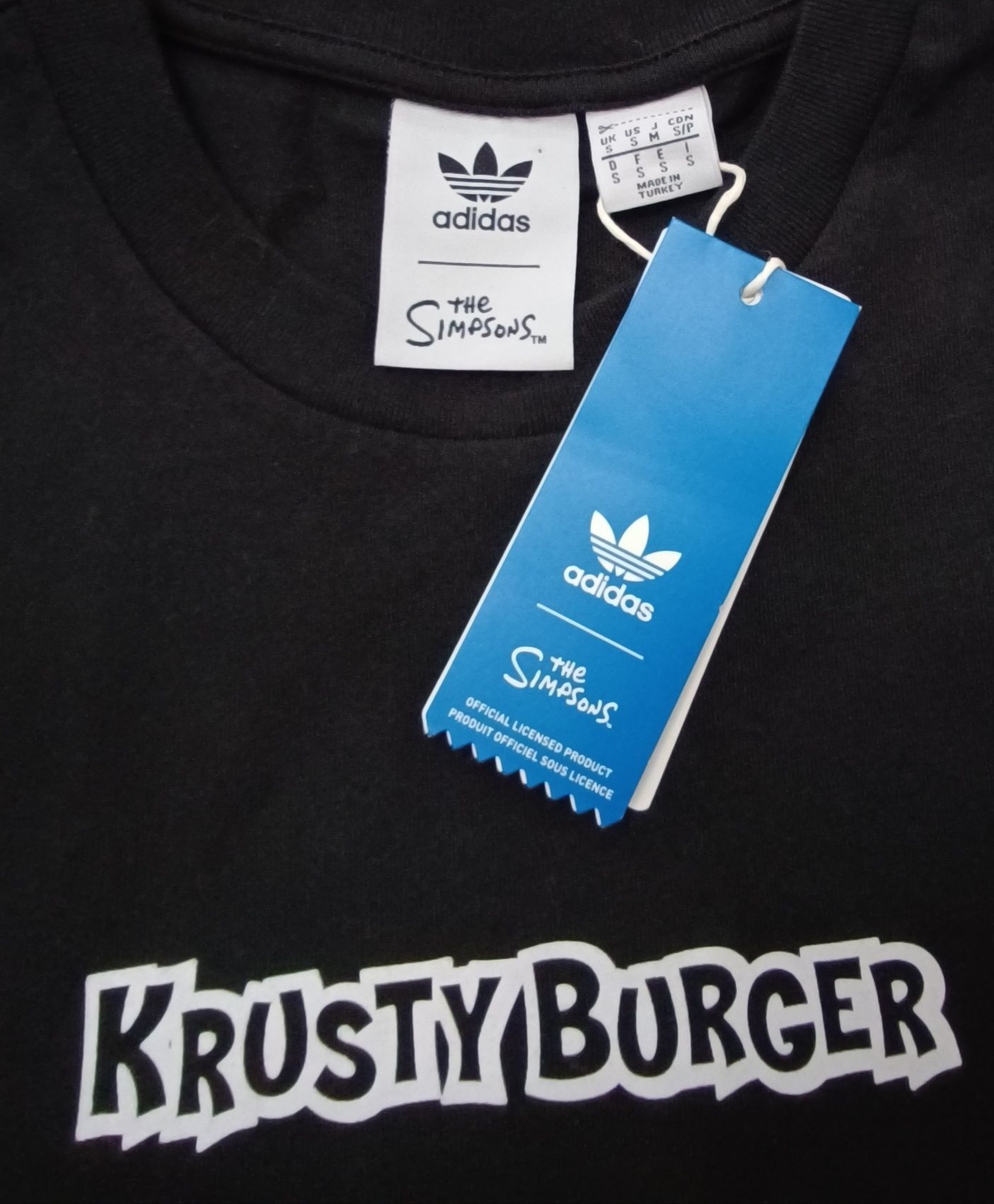 Adidas Originals x The Simpsons Krusty Burger оригинална блуза S