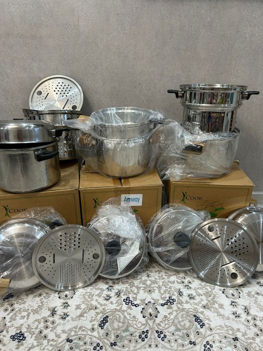 Кастрюли Amway, набор из 6 предметов, НОВЫЙ