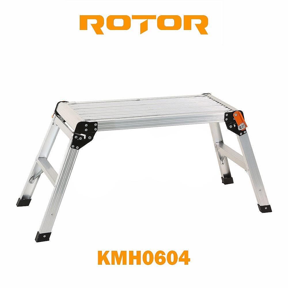Единична телескопична стълба алуминиева ROTOR KME1038C, 3.8 m