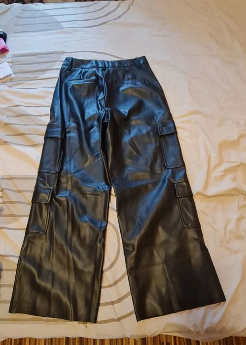 Pantaloni piele Cargo