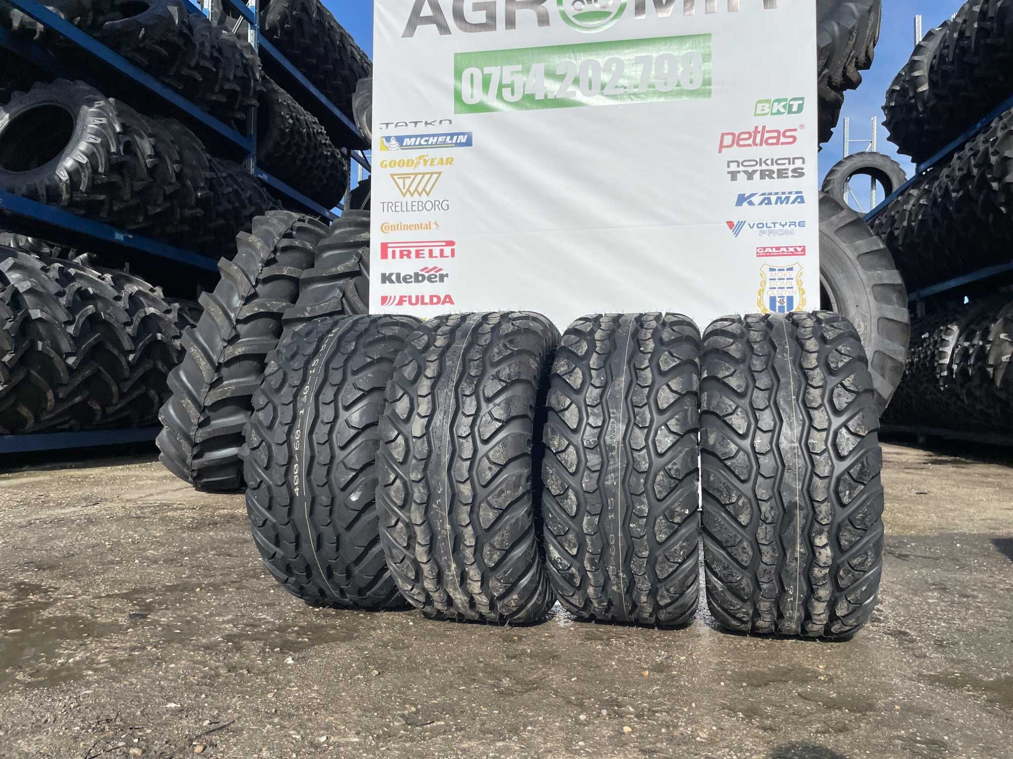 Anvelope noi 400/60-15.5 cu 16 pliuri radiale ROADMILE pt remorca