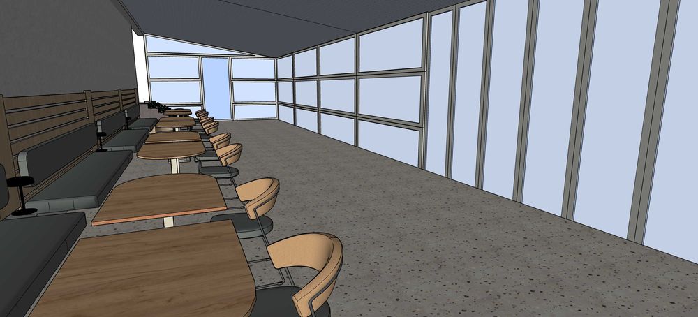 Цялостна остъклена конструкция за лятна градина