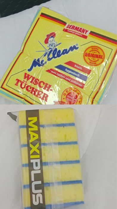 Тряпки для мытья посуды и губки