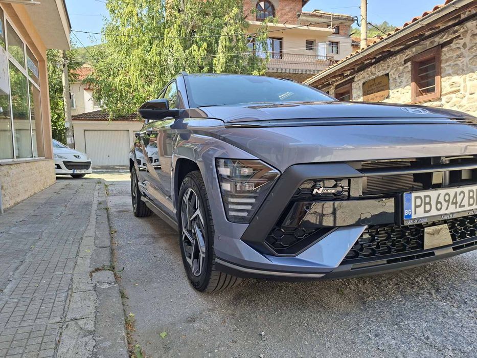 Hyundai Kona N-line пакет вън и вътре закупена от официален дилър