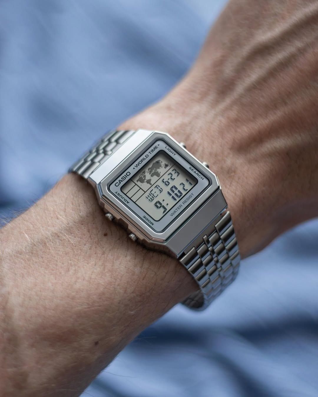 Casio Vintage World time A500WA - Original, 1 yil kafolat