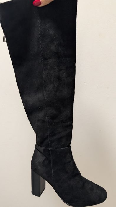 Cizme piele întoarsă